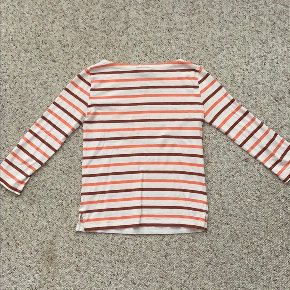 J. Crew striped long sleeve boatneck t-shirt - Picture 3 of 3